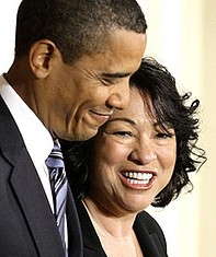 Obama and Sotomayor